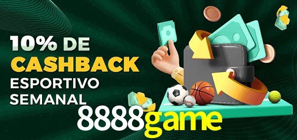 10% de bônus de cashback na 8888game